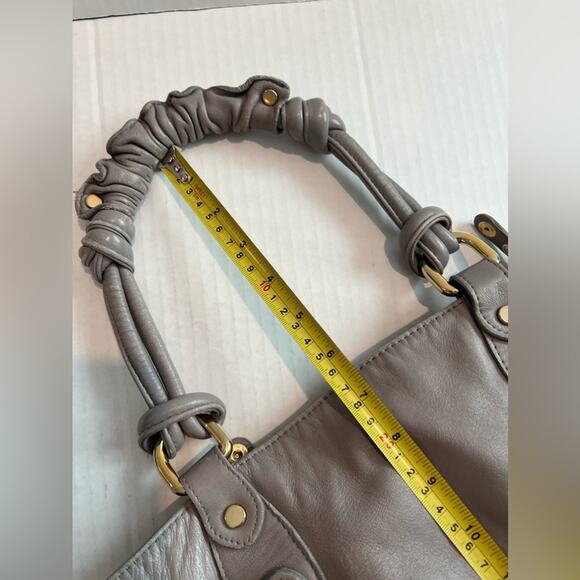 Abaco Paris 'Laguna' Bag Women’s Large Gray Soft Leather Shoulder Bag EUC - Picture 15 of 15